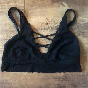 PINK Victoria's Secret Black Lace Bralette